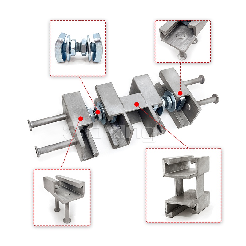 China prefab betonaccessoires OEM -leverancier geklonken 49*30 Cast in Channel Anchor Channel