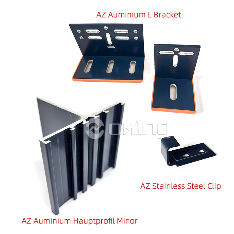 Professioneel gevelinstallatiesysteem met verborgen/blootliggende bevestiging voor terracotta keramische panelen